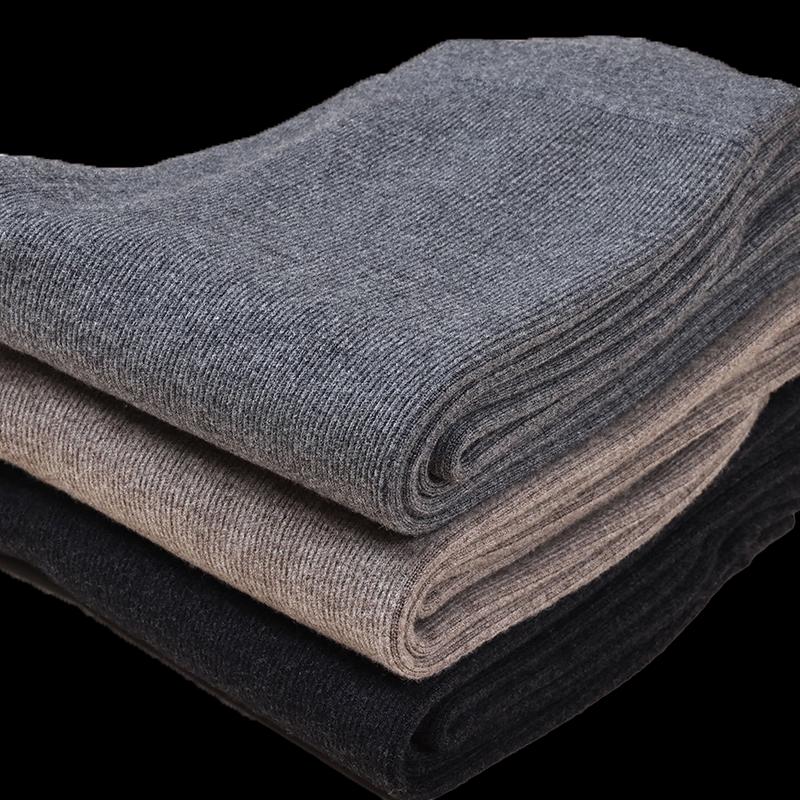 Hengyuanxiang Men's 100% Wool Thermal Pants