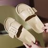 Women's Slippers Korean Version Fashionable Cool Slippers for Outdoor Wear, Casual Home Wear, One Line Dragging, Soft Soled Comfortable Sandals