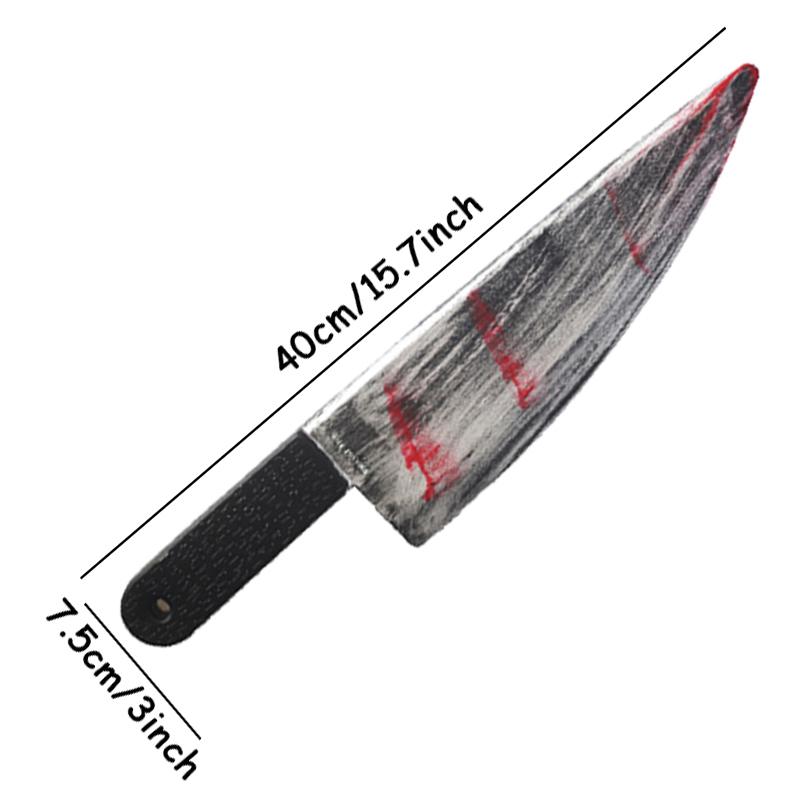 

Хэллоуин Кровавый нож Украшения для вечеринки Пластиковые принадлежности Моделирование кухонного ножа Изящный реквизит Изогнутый нож Реквизит для Хэллоуина