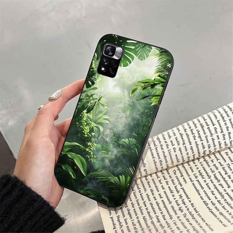 Tropical Palm Tree Leaves Carcasa Funda Phone Case For Xiaomi Redmi note 14 ProPlus 14 13 12 11 10 Pro 14S 12S 11S Redmi 14C 13C