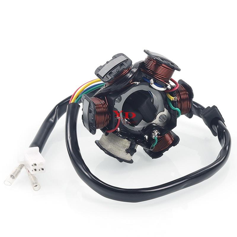

Haomai HM125-6 Magnetic Stator Coil for ATV Beach Buggy, Off-road, and GY6 125 Motorcycles Single Cylinder