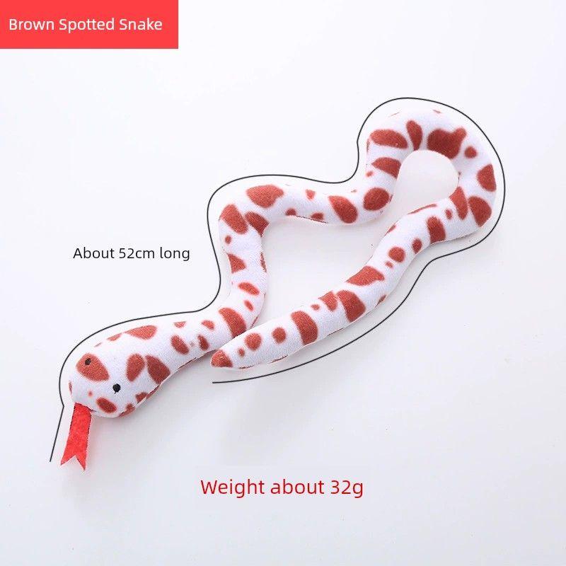 

Игрушка для кошки Змея Саморазвлекающая Снимающая Духоту Устойчивая к Укусам Смешная Кошачья Удобный Гаджет Расходующая Физическую Силу Домашняя Кошка Мягкая Игрушка Товары для Домашних Животных Brown Spotted Snake
