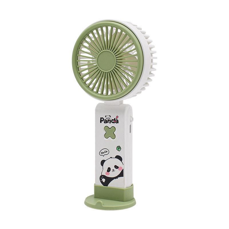 Cute Mini Handheld USB Fan & Phone Holder - Powerful Wind
