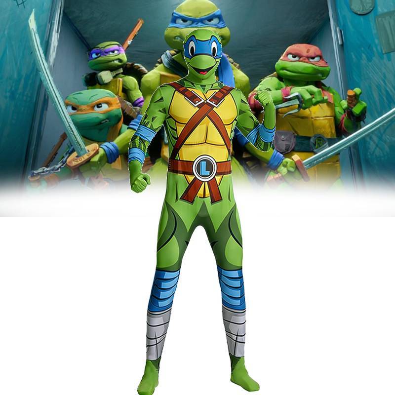 Teenage Mutant Ninja Turtles Cosplay Costume With Milk Silk Fabric For Halloween Party