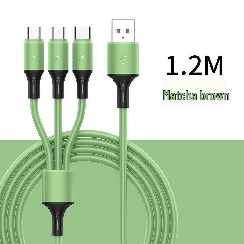 Universal 3-in-1 Fast Charging Cable: Compatible with Apple, Android, and Type-C Devices