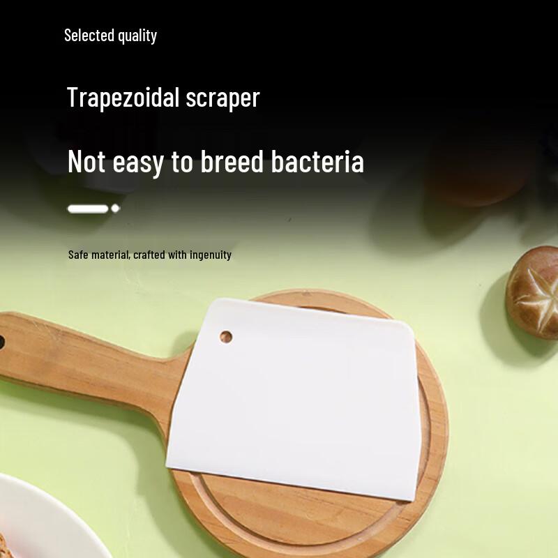 Large Trapezoidal Plastic Dough Scraper (2-Pack)