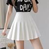 Primavera verão coreano saia shorts feminino cintura alta sexy mini saia escolar curto plissado kawaii japonês rosa saia feminina
