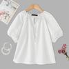 ZANZEA Women Casual V-Neck Loose Short Sleeve Blouse