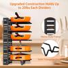 5/8 layer Pots Pans Organizer for Cabinet Upgraded Pots and Pans Organizer Rack for Kitchen Storage Pot Lids Organizer rack