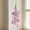 Floral Charm Strap Keychain for Bags and Phones, Valley Flower Hanging Style with Translucent Flower Drops and Bead Details