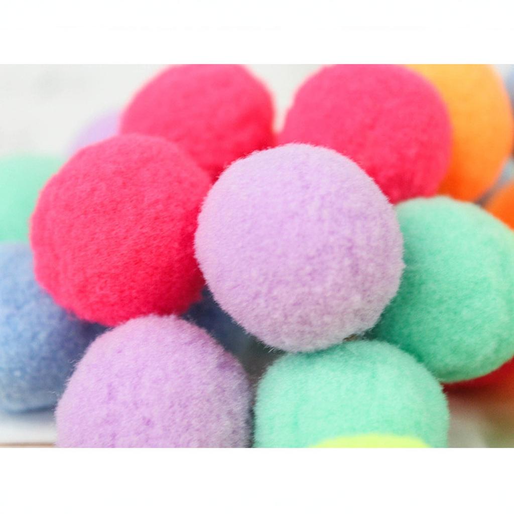 20 Stück Spielzeugbälle, Weiche Spielzeuge, Plüsch Interaktives Spielen Leiser Ball Lieblingsspielzeug von Katzen, DIY Basteldekorationen, Training und Sensorische Anreicherung
