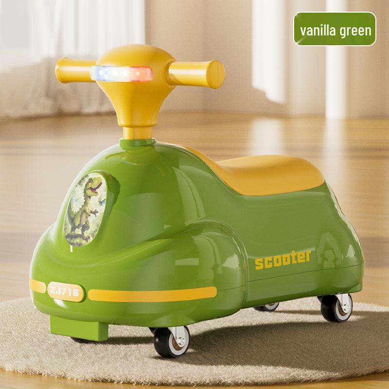 

Toddler Wiggle Car: Four-Wheel, Anti-Tip, Music & Lights, for Ages 1-3.