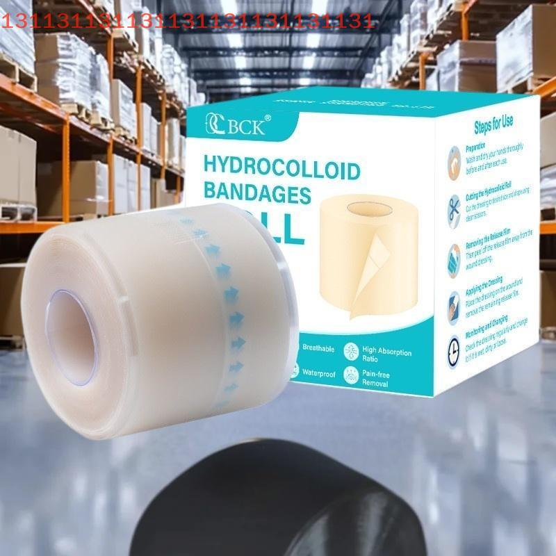1 Roll Extra Thin Soft Hydrocolloid Band Aid Dressings Waterproof Self-Adhesive Scar Cover Tape for Effective Wound Care