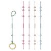 Color Kids Silicone Pacifier Clips Dummy Chain Holder Newborn Soother Chains Nipple Holder Teething Toy High Chair Accessories