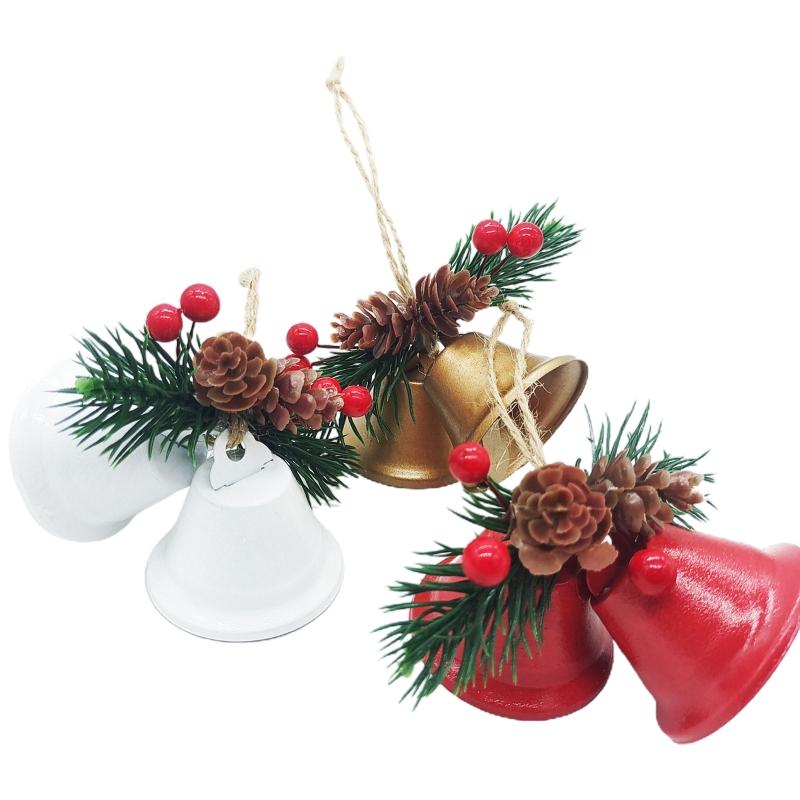 Weihnachtsglocken Feiertagsparty-Zubehör für Weihnachtsbaumdekorationen für Tempel, Türklinke, Hundetraining für das Töpfchen