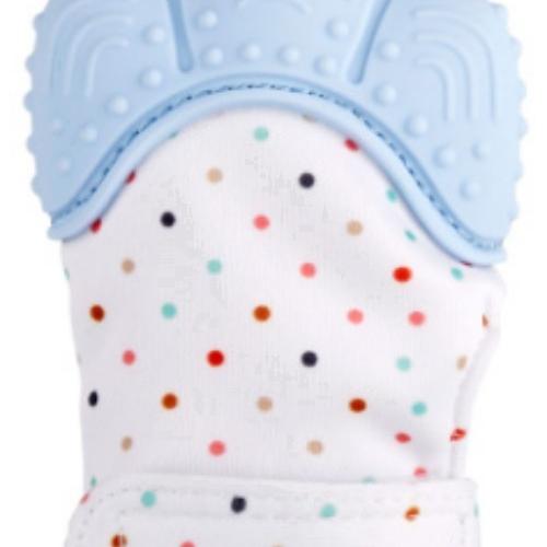 Silicone Baby Teether Warm Cute Glove Mitten Beads Baby Nursing Teething Glove Klitteband Anti-bite Give Up Sucking Fingers