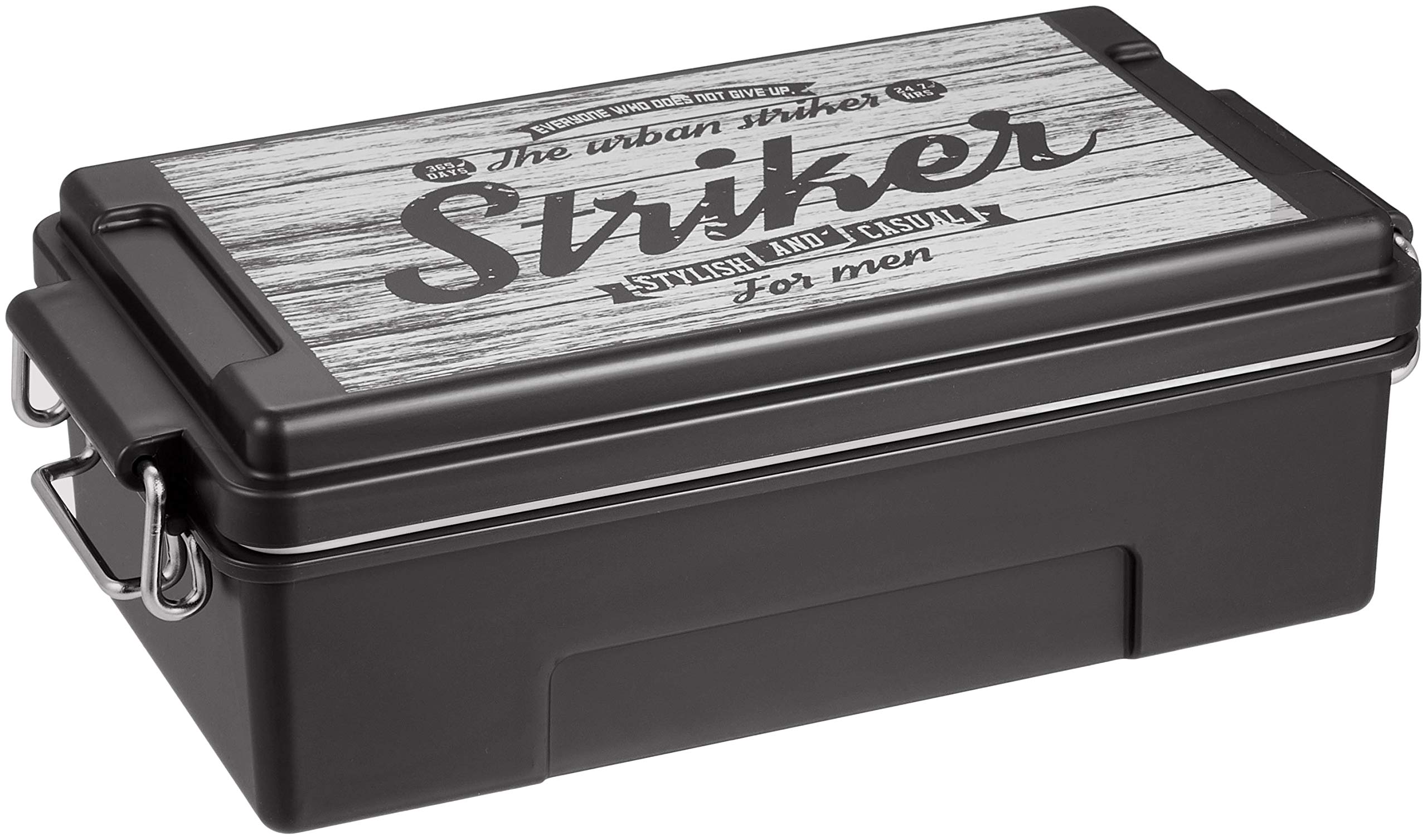 

Контейнер Skater для ланча, большой вместимости, сделан из PCTN9, 840 мл, защелка, черный, Япония, чёрный