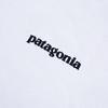Patagonia Logo Responsibility Size 38518 Men's Long-Sleeved P-6 T-Shirt, White, Small,