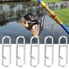 100 pcs Stainless Steel Oval Pin Powerful Fast Link Clip Fishing Tackle Interlock AccessoriesS
