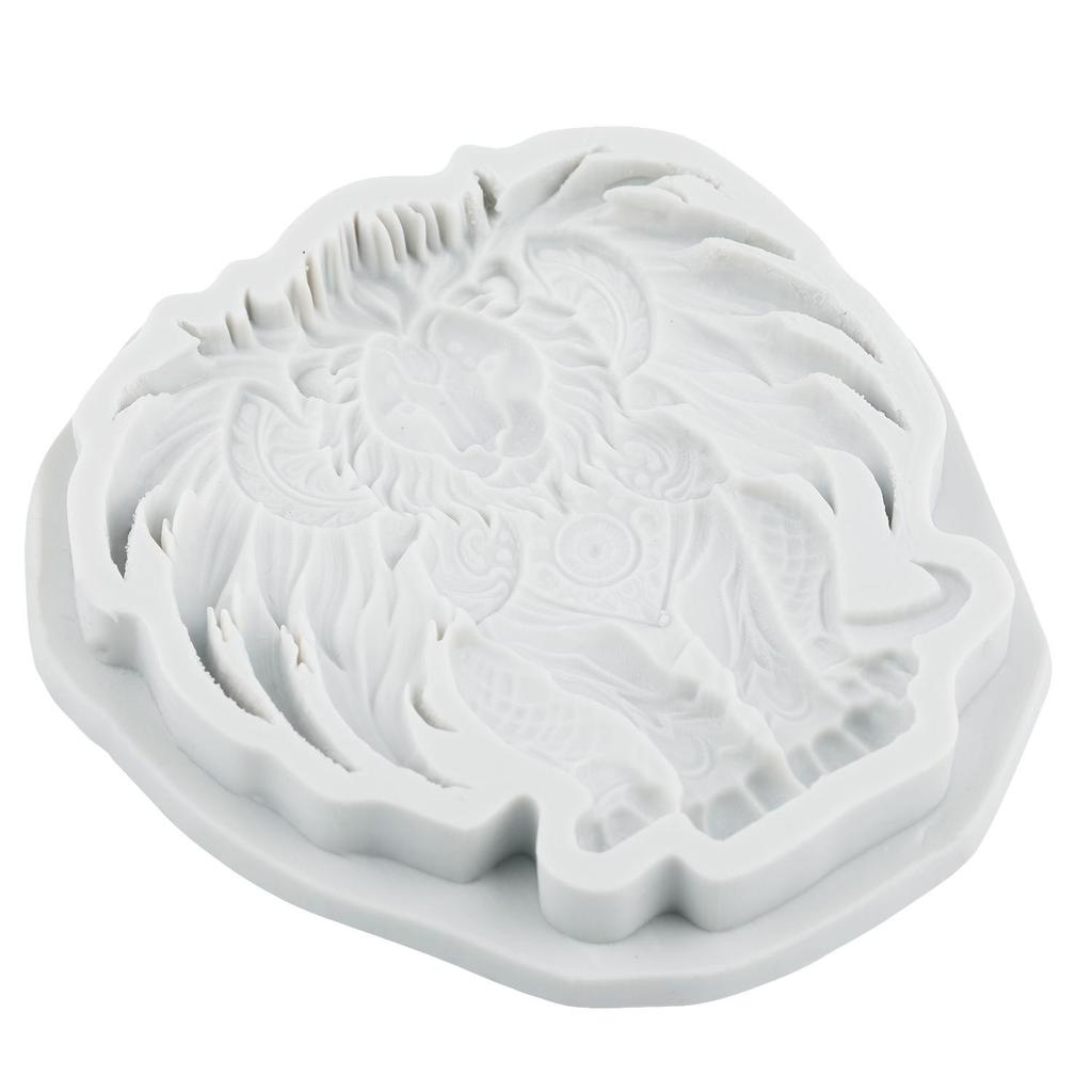 Lion Silicone Mold Lion Head Fondant Molds Cake Decorating Tools Theme Cake Dessert Decorated Chocolate Candy Mold