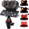 DREAMIZER 40 LED 40W Motorcycle Tail Light Integrated Running Lamp Brake&Turn Signal Light with License Plate Bracket Compatible With Motorcycle