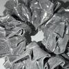 Double Frill Silver Scrunchie