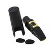 Tenor Sax Saxophone Mouthpiece Plastic with Cap Metal Buckle Reed Mouthpiece Patches Pads Cushions
