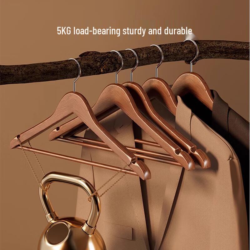 Solid Wood Anti-Slip Clothes Hangers