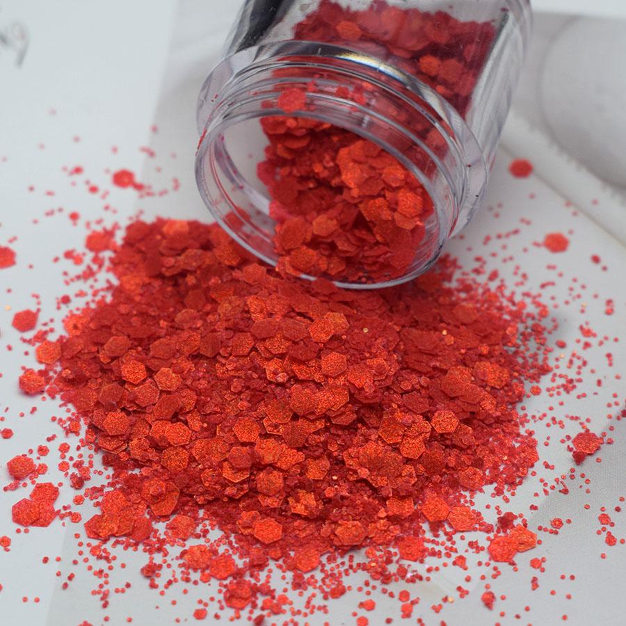 Opal White Cosmetic Polyester Glitter Hexagon Epoxy Resin Chunky Matte Glitter Mix for Snow Globe Tumbler Glitter
