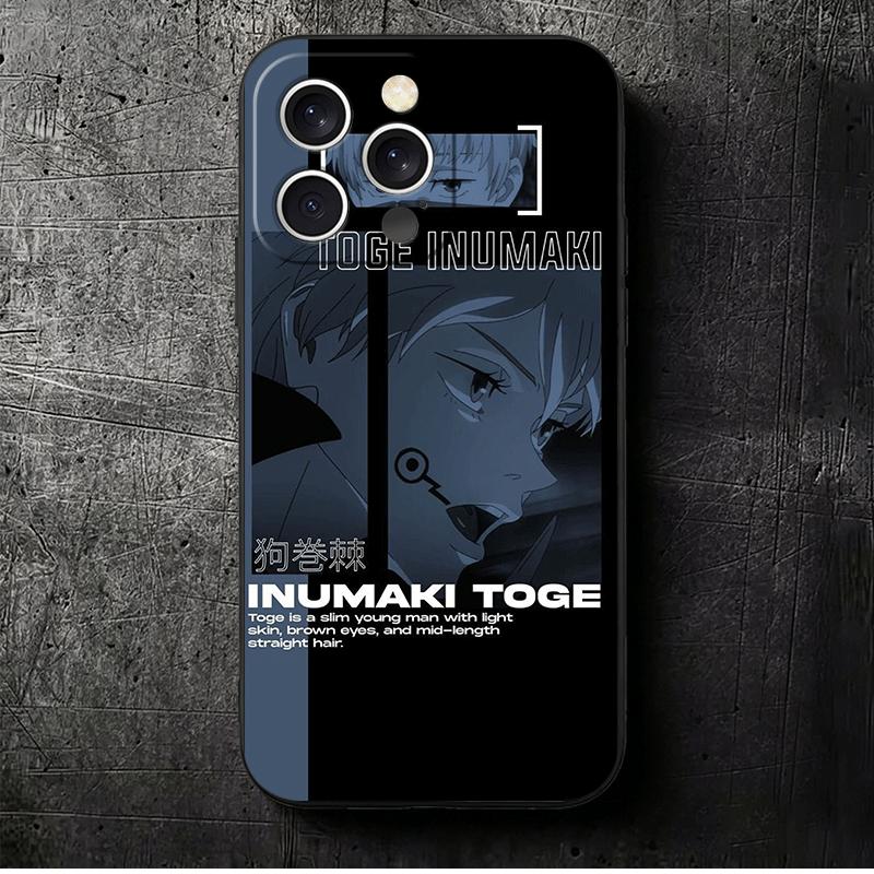 Anime Inumaki Toge JUJUSU Soft Phone Case for iPhone 16 16E 17 Air 15 Pro Max 14 Plus 13 Mini 11 12 7 Black Cover Back Shell