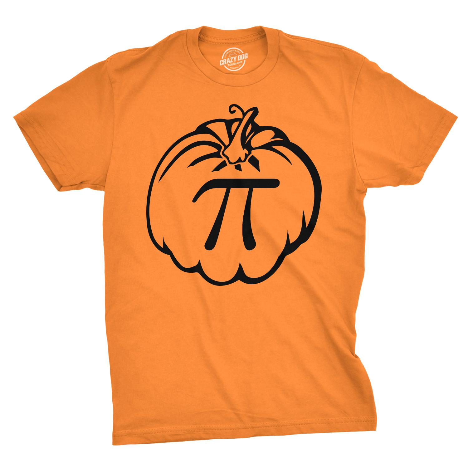 Pumpkin Pi T Shirt Funny Math Shirt Pie Tee Thanksgiving Fall Autumn T Shirt XXXXL