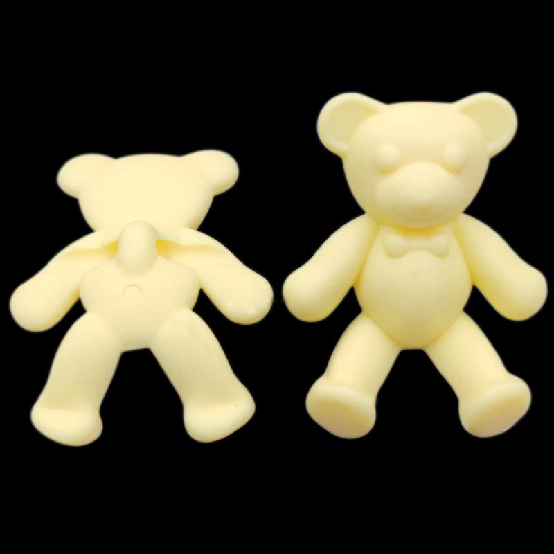 33x30mm 10 Stück Lose Perlen DIY Für Matte Bären Schmuckherstellung Halskette Armband Bonbonfarbe Anhänger