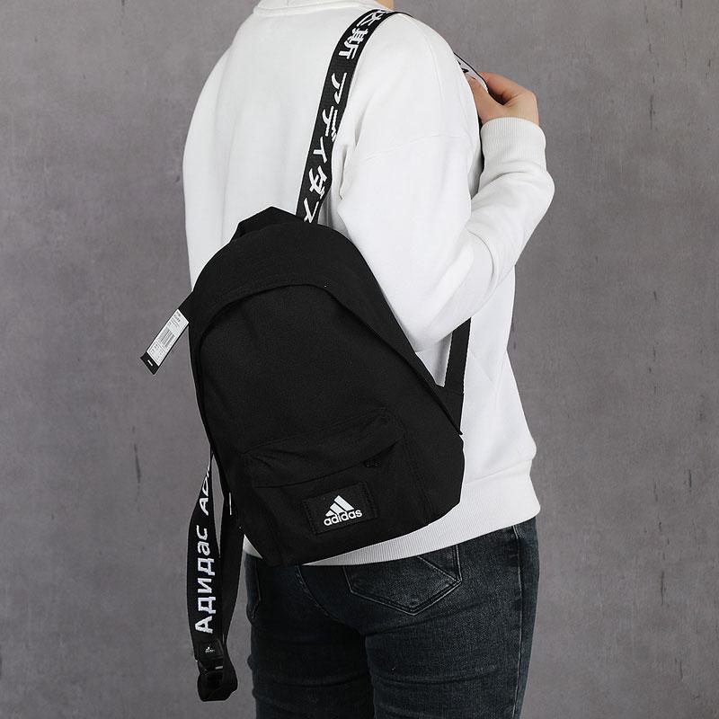 adidas Recycled Polyester Backpack Regular Unisex Black Adidas FK1599