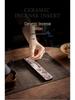 Guochao River & Mountain Ceramic Incense Holder - Retro Incense Stick Tray for Indoor Use