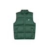 Solid Color Casual Logo Print Stand Collar Vest Men Vest Green FB7374-323
