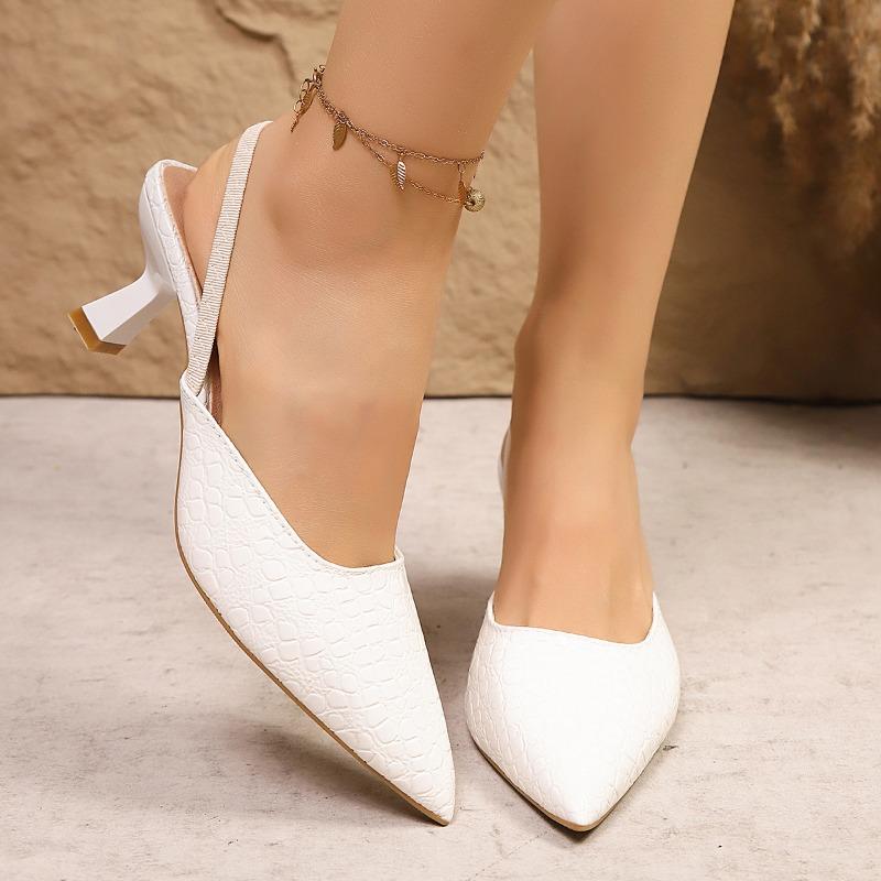 Women's Summer New Korean Fashion Baotou Overfoot High Heel Fashion Casual Roman Baotou Sandals