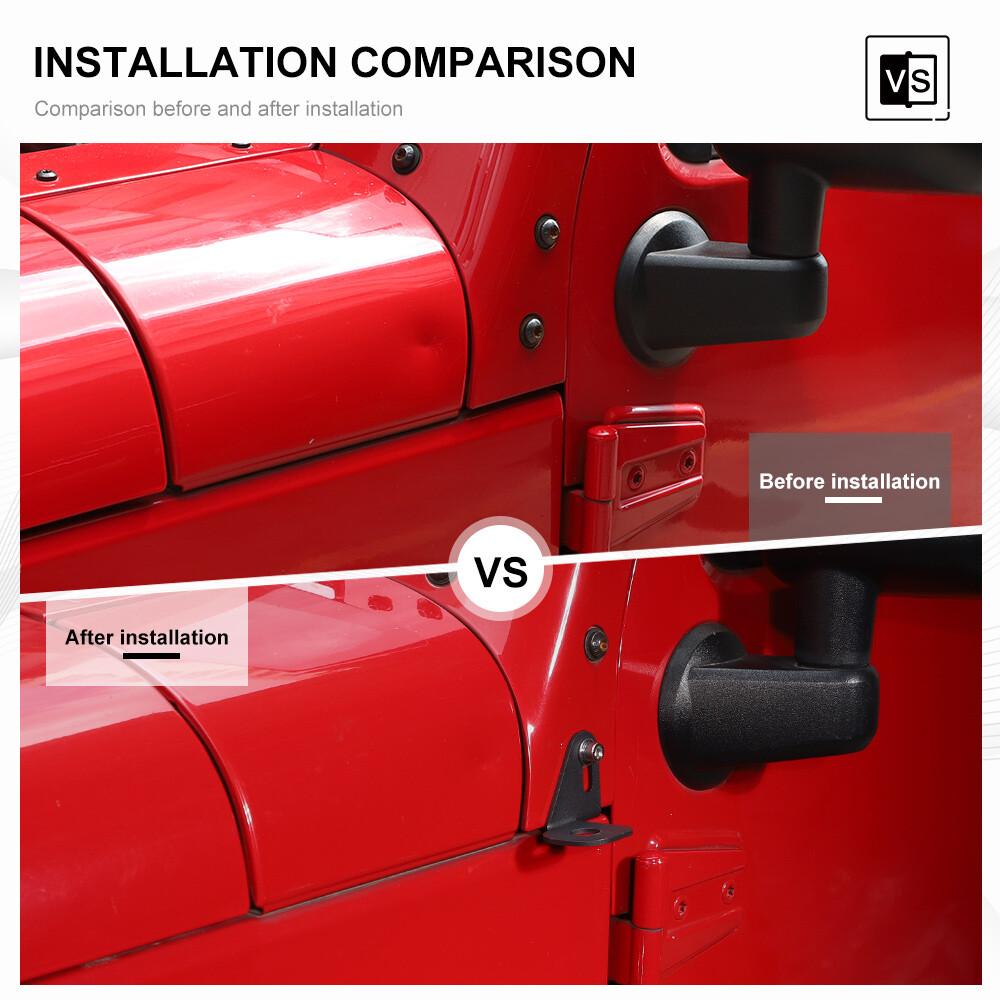 Front Left Driver Antenna Mount Bracket Base For Jeep Wrangler JL JK TJ 2007+ US