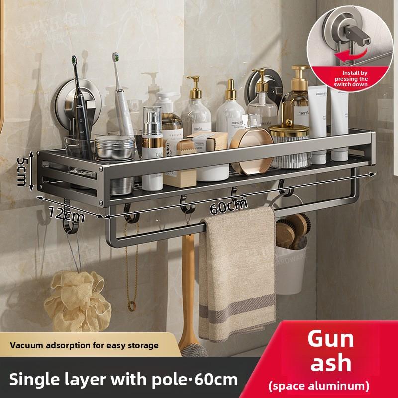 Bathroom Shelf Toilet Suction Cup Wash Rack Bathroom Dormitory Toilet Toothbrush Toiletries