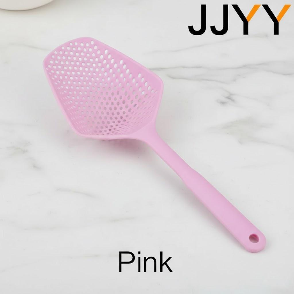 

PP Water Shovel Drainage Spoon Ice Colander Filter Kitchen Tool Versatile Utensil Strainer Sieve High Quality Practical рожевий