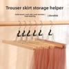 Percha Moderna de Madera para Pantalones con Pinzas Antideslizantes para Almacenamiento de Ropa en Hoteles