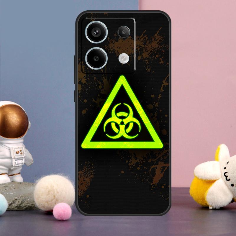 Biohazard Symbol Logo Case For Xiaomi Redmi Note 14 9 10 11 12 13 15 Pro Plus Redmi 15 15C 14C 10C 12C 13C Cover
