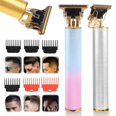 Hair Trimmer Cordless Hair Clipper USB Rechargeable Electric Razor Shaver T Blade Barber Clippers Non Slip for Men