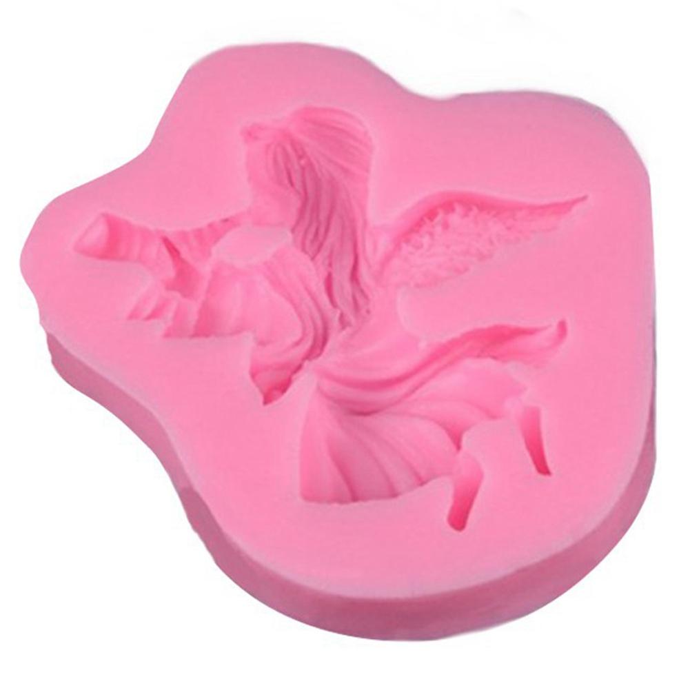 Silicone Cake Mold Little Angel s Pattern Desserts Chocolate Baking DIY Mold Making Tool