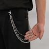 European and American Retro Cross Trouser Chain Punk Hip Hop Men's Street Jeans Decorative Waist Chain Matching