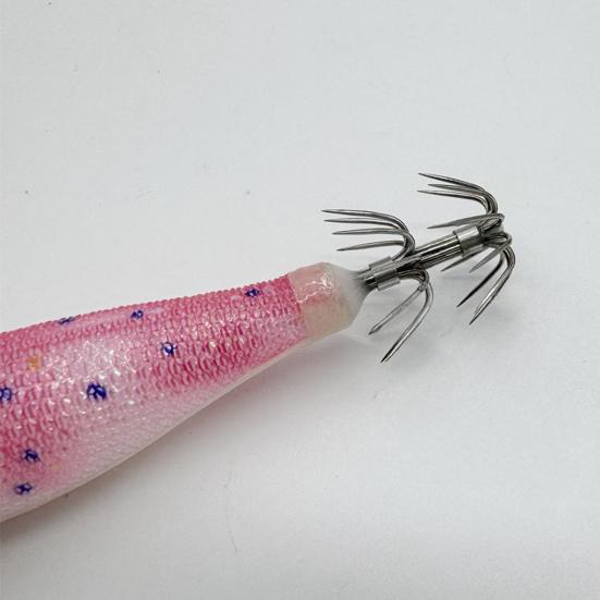 Appât de Pêche Crevette Lumineuse Leurre Dur avec Hameçon Aigu Aspect Réaliste Couleur Vive Mini Taille Accessoire Leurre de Pêche