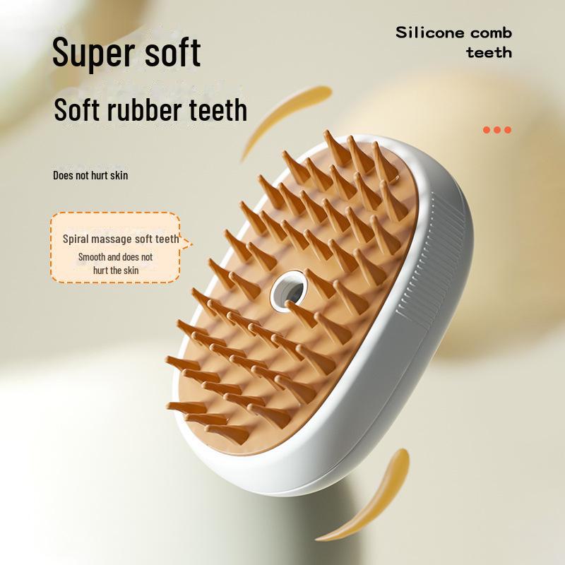 Pet Hair Removal Comb Set: Electric Massage, Liquid Spray, and Steam Comb for Cats and Dogs
