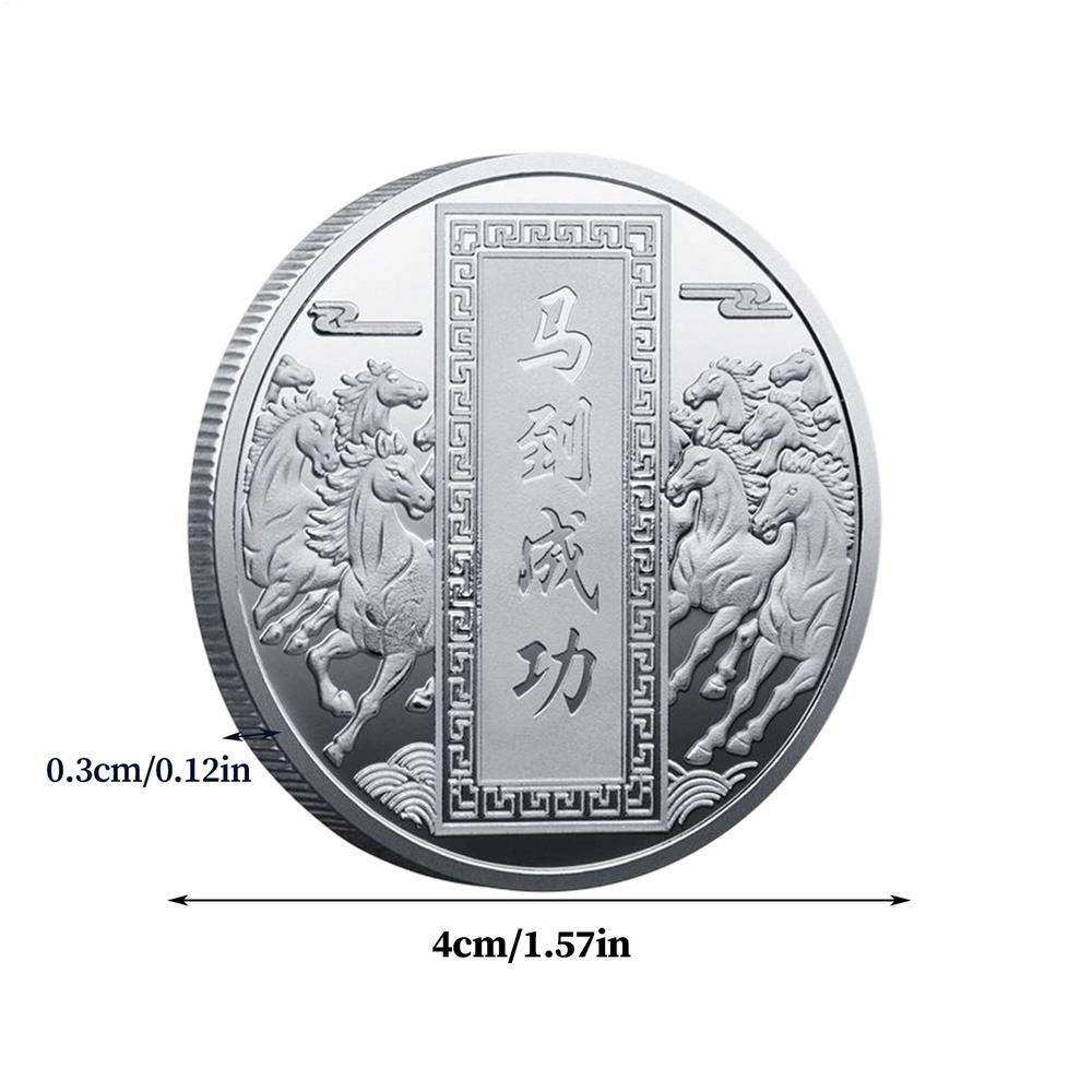 Chinese New Year Collectible Coin 2026 Lunar Year Of The Horse Commemorative Coin Creative Horse Souvenir Coin Keepsake Gifts