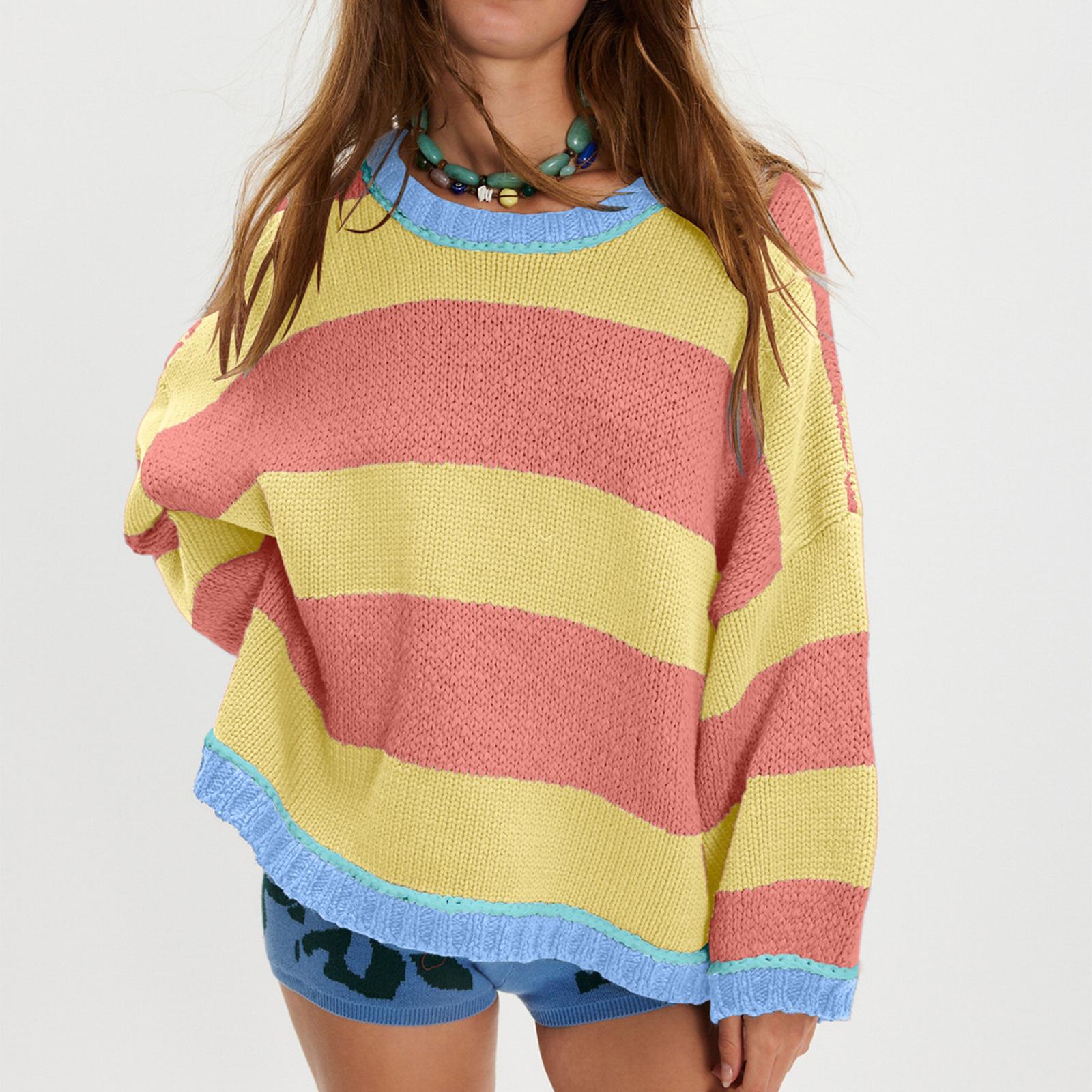 

Женский модный свитер с длинным рукавом S