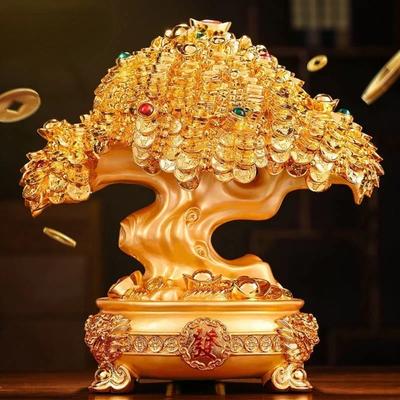 Albero dei soldi della fortuna Feng Shui Regali aziendali Ornamenti per fare fortuna Soggiorno Decorazioni artigianali