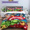 3Pcs Avengers Teamup Adventure Bedding Set Quilt Cover Pillowcase Home Christmas Xmas Halloween Gift 1 Duvet Cover 2 Pillowcase M928647